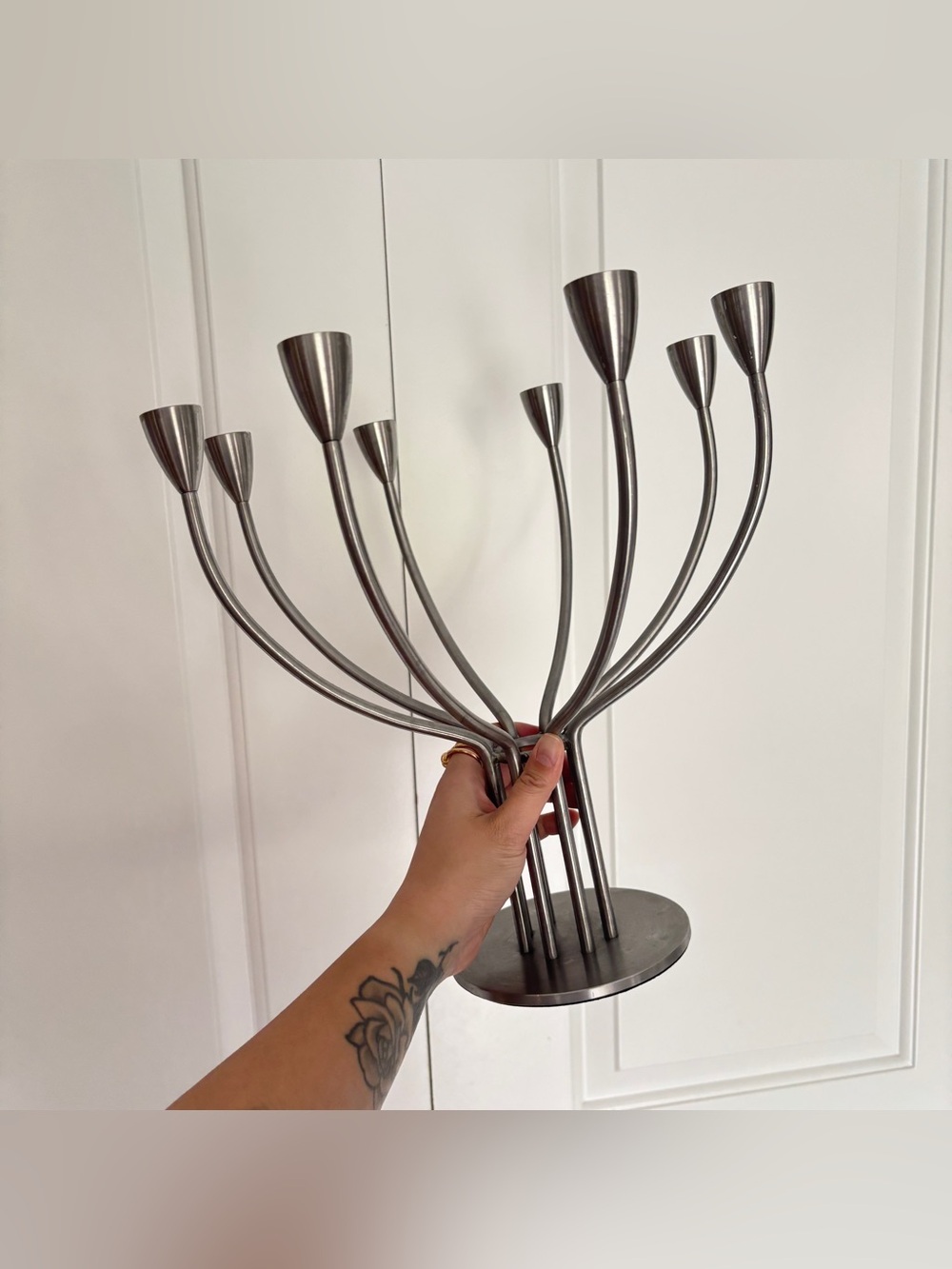 Vintage IKEA Stockholm Candelabra, Designed by K. Hagberg / M. Hagberg